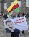 KURDS STAGED PROTES RALLY AAINST TURKISH PRESIDENT