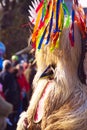 Kurent On Carnival Parade 2023, Videm near Ptuj, slovenia Royalty Free Stock Photo