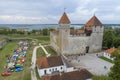Kuressaare Castle and old cars show off event