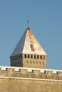 Kuressaare Castle Tower in Bright Winter Colors Royalty Free Stock Photo