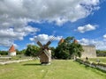 Kuressaare city Saaremaa island Estonia old medieval castle pictures Royalty Free Stock Photo