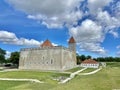 Kuressaare city Saaremaa island Estonia old medieval castle pictures Royalty Free Stock Photo