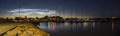 Kuressaare marina panorama Royalty Free Stock Photo