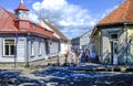 Kuressaare, saaremaa island, estonia, europe, foreshortening