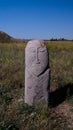 Kurgan stelae aka Balbals near the Berana tower, Tokmok,Chuy Valley Kyrgyzstan