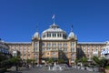 Dome of Kurhaus Hotel in summer 2023 under a pure and cloudless sky