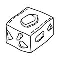 Kuri Mizu Yokan Icon. Doodle Hand Drawn or Outline Icon Style