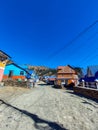 Kuri Village, Kalinchowk - beautiful colorful houses on the valley of a mountain named kuri village, Kalinchowk, Nepal