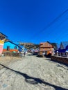 Kuri Village, Kalinchowk - beautiful colorful houses on the valley of a mountain named kuri village, Kalinchowk, Nepal