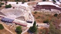 Kurion ruins Cyprus aerial 4k