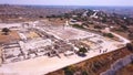 Kurion ruins Cyprus aerial 4k