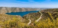 Kurium dam panorama, Cyprus Royalty Free Stock Photo