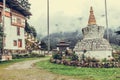 Kurje Monastery (Kurjey Lhakang) in Bumthang valley, Bhutan. Royalty Free Stock Photo