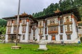 Kurjey Lhakhang: The Temple of Imprints in Bumthang valley, Bhutan. Royalty Free Stock Photo