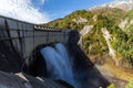 Kurobe Dam and rainbow Royalty Free Stock Photo