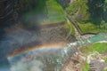 Kurobe Dam with Rainbow Royalty Free Stock Photo