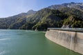 Kurobe Lake and River Dam Royalty Free Stock Photo