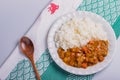 Kurobuta pork curry rice, Japanese food Royalty Free Stock Photo