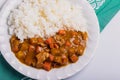 Kurobuta pork curry rice, Japanese food Royalty Free Stock Photo