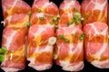 Kurobuta raw pork meat , food background