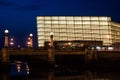 Kursaal San Sebastian night scene