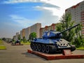 Tank exhibition at Kursk Bulge memorial in Kursk city