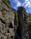 Kurtatinsky gorge, stormy stream, north Ossetia, Caucasian nature reserve, alanya