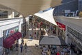 General view from the outdoor entertainment and shopping center Viaport in istanbul at summe