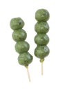 Kusa dango, mugwort-flavored rice dumpling Royalty Free Stock Photo