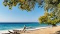 Kusadasi turkey beachfront and sea views. The nearest national park Royalty Free Stock Photo