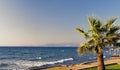 Kusadasi turkey beachfront and sea views. The nearest national park Royalty Free Stock Photo