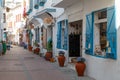 Trade touristic street in the centre of Kusadasi Royalty Free Stock Photo