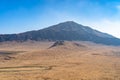 Kusasenri (kusasenri-ga-hama) prairie in January, Mt. Eboshi in the background Royalty Free Stock Photo