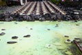 Kusatsu hot spring in Japan