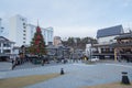 Kusatsu onsen in Gunma during Christmas