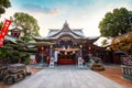 Kushida shrine in Hakata ward, founded in 757, the shrine dedicated to Amaterasu the goddess of the