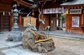 Kushida Shrine, Fukuoka city, Japan. Royalty Free Stock Photo