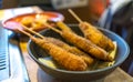 Kushikatsu in osaka Royalty Free Stock Photo