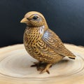 Kushiro Woodcrafts Koroki Bird Exquisite Frederick Sandys Style Artwork Royalty Free Stock Photo