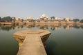 Kusum Sarovar Govardhan Mandir. This lake is one of the most visited places in Mathura.