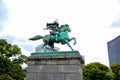 Kusunoki Masashige statue, the great samurai, at the garden outside Imperial Palace in Tokyo Royalty Free Stock Photo