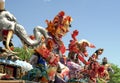 KUTA, INDONESIA - MARCH, 18, 2018: ogoh-ogoh statues on display at kuta beach on bali