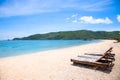 Kuta sand beach, Lombok, Indonesia Royalty Free Stock Photo