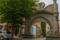 KUTAISI, GEORGIA: The arch of Mon Plaisir is a symbolic entrance to the Royal Quarter - historical center of Kutaisi.