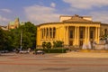 KUTAISI, GEORGIA: The Georgian Drama Theatre Lado Meskhishvili and Fountain on the central square in Kutaisi.