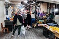 KUTAISI, GEORGIA - JUNE 21, 2023: Stalls on the Green market in Kutaisi center