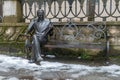 Bench sculpture of Boris Dov Gaponov