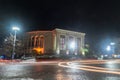 Kutaisi Lado Meskhishvili Professional State Drama Theatre at central square at night