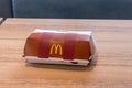 Mcdonald`s McRib sandwich box