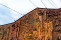 KUTAISI, GEORGIA - SEP 22: Fragment of the Soviet-era relief on wall of city market on September 22, 2016